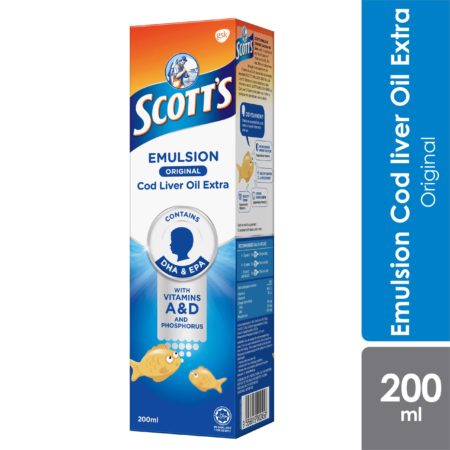 Scotts Emulsion Cod Liver Oil (Original) 200ml | Brain Health