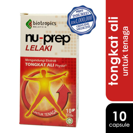 Nu-prep 100 Mens Health Supplement 10s | With Tongkat Ali Extract