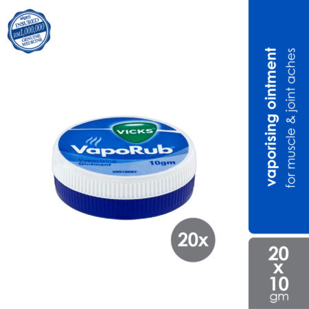 Vicks Vaporub 10gx20s | Provides Symptomatic Relief