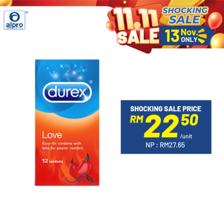 Durex Love Easy-on Condom 12s