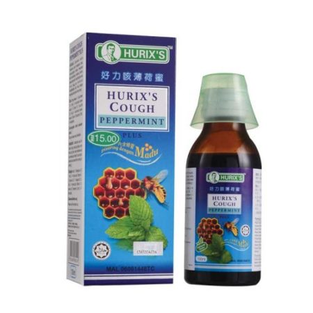 Hurixs Cough Peppermint Plus 60ml | For Sore Throat