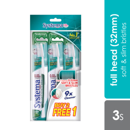 Systema Toothbrush Full Head 2+1