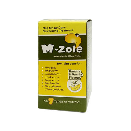 M-zole D-worms Suspension 10ml (banana & Vanilla Favour) | Deworm