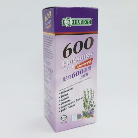 Hurixs 600 Flu Cough Syrup 100ml