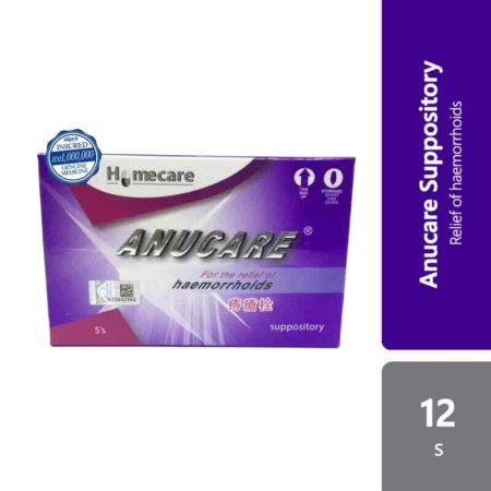 Homecare Anucare Suppository 12s