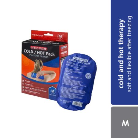 Neepo Flexi Aid Soft Cold Hot Gel Pack (M) 26.5cm x 13.3cm | Enhances Blood Circulation