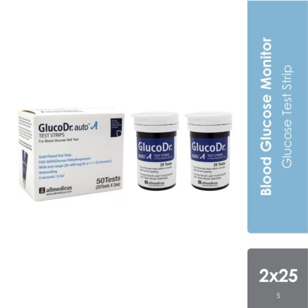 Gluco Dr. Auto Glucometer Test Strips 50s | Glucose Monitor Strips