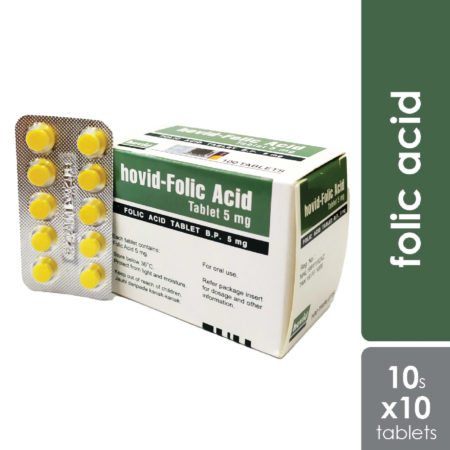 Hovid Folic Acid 5mg 10x10s | Pregnancy Care