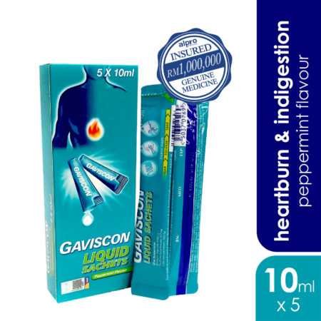 Gaviscon Peppermint (Sachet) 10ml 5s | Soothes Heat Burn & Indigestion