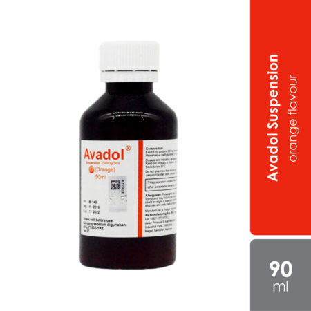 Avadol Orange Suspension 250mg/5ml 90ml