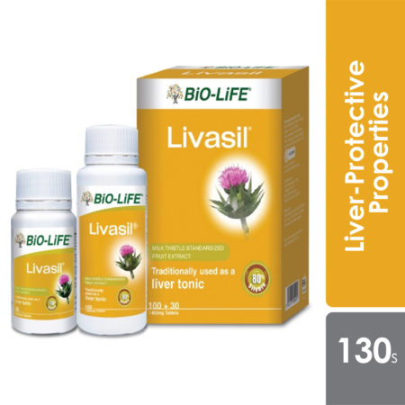 Bio-life Livasil w Milk Thistle 100s FREE 30s | Liver Health