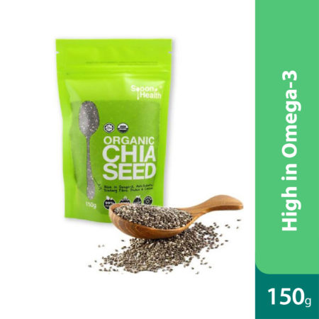 Spoon Health Organic Chia Seed Pouch 150g | Boost Nutrition