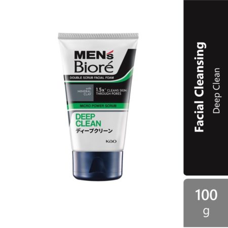 Biore Mens Double Scrub Deep Clean 100g