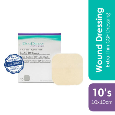 Duoderm Extra Thin 10cmx10xcm (187955) 10s | Extra Thin CGF Dressing