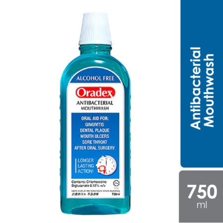 Oradex Antibacterial Mouthwash 750ml