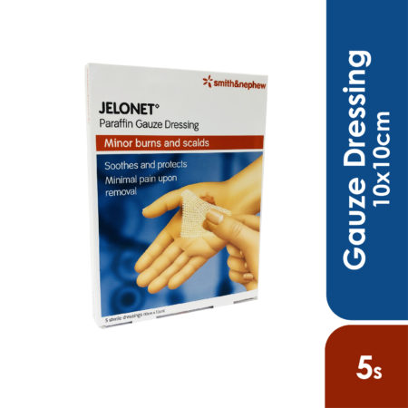 S&n Jelonet Paraffin Gauze Dressing 10x10cm 5s