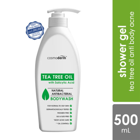 Cosmoderm Tea Tree Oil Shower Gel 500ml