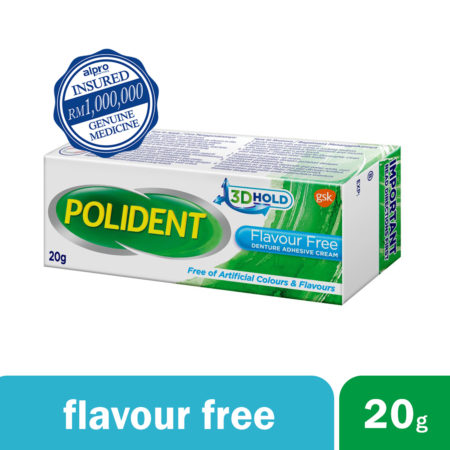 Polident Denture Adhesive Cream - Flavour Free (20g)