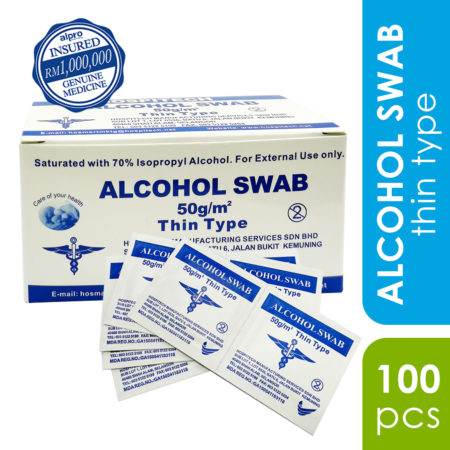 Hospitech Alcohol Swab 100s