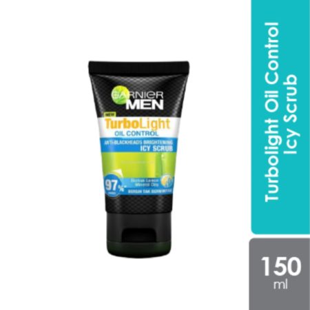 Garnier Men Turbolight Oil Control Icy Scrub 150ml