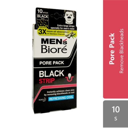 Biore Men's Pore Pack Black Strip 10s