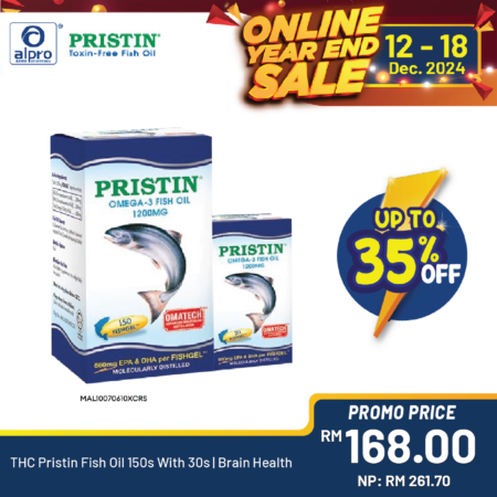 THC Pristin Fish Oil 150s With 30s | Brain Health