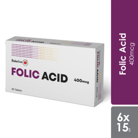 Biotective Folic Acid 400mcg 6x15s | Family Planning & Blood Health