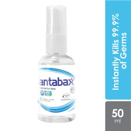 Antabax Hand Sanitizer Spray 50ml | Kills 99.9% Bacteria