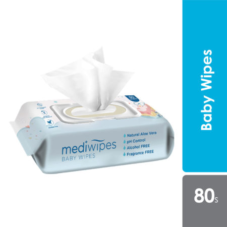 Mediwipes Baby Wipes 80s | Effectively Cleans