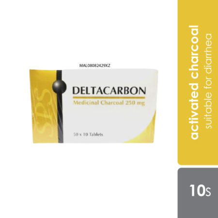 Deltacarbon 250mg Tab 50x10s