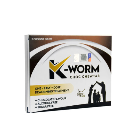 K-worm Choc Chewtab 2s