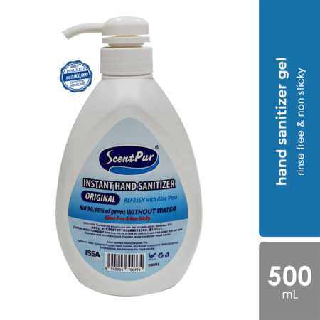 Scentpur Instant Hand Sanitizer 500ml | 99.99% of Germs