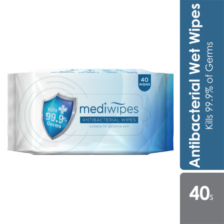 Mediwipes Antibacterial Wipes 40s | Kill 99.9% Germs