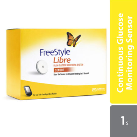 Abbott Freestyle Libre Continuous Glucose Monitoring Sensor (14 Days) | Automatically Measures