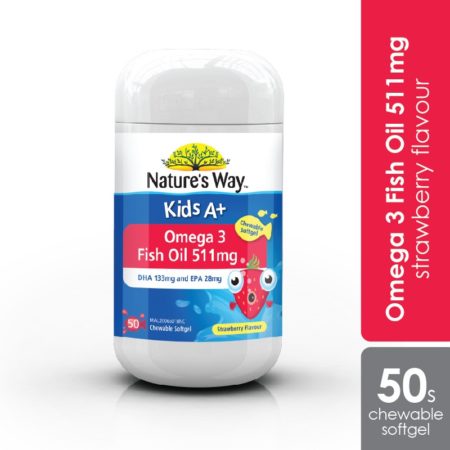 Natures Way Kids A+ Omega 3 Fish Oil 50s | Brain-building