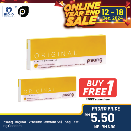 P'sang Original Extralube Condom 3s | Long Lasting Condom