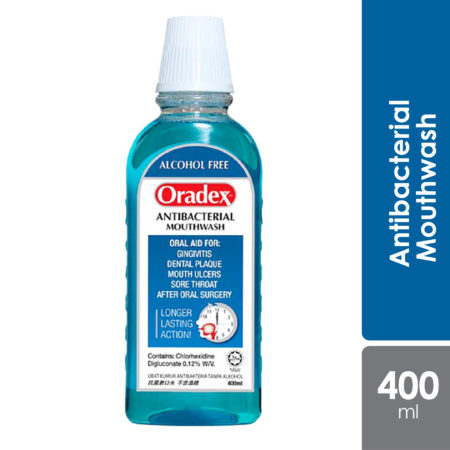 Oradex Antibacterial Mouthwash 400ml