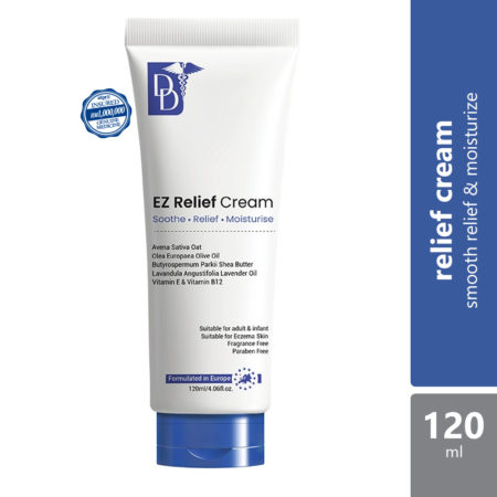 DD EZ Relief Cream 120g | Relief Cream for Dry, Itchy Skin