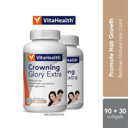 Vitahealth Crowning Glory Extra 90s+30s | Promote Hair Growth