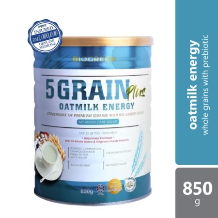 Biogreen 5 Grain Plus Oatmilk 850g