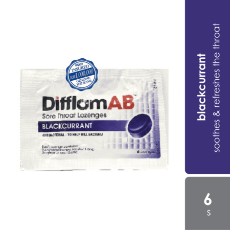 Difflamab Loz (blackcurrant) 6's|for Sore Throat