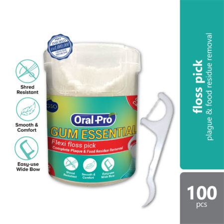 Oral Pro Gum Essential Flexi Floss Picks 100s | Tooth Gum Floss