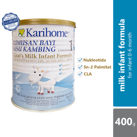 Karihome Step 1 Infant's Goat's Milk Formula 400G | For Age 0~6 Months