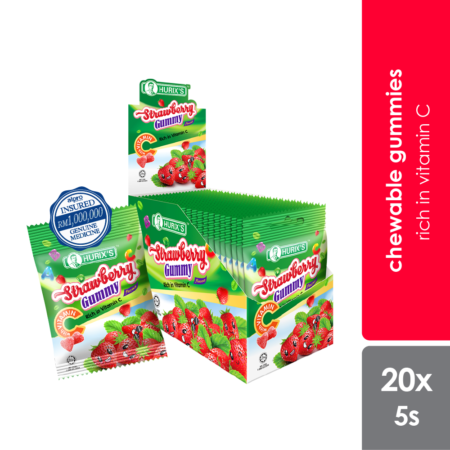 Hurixs Strawberry Gummy 20s | Rich In Vitamin C