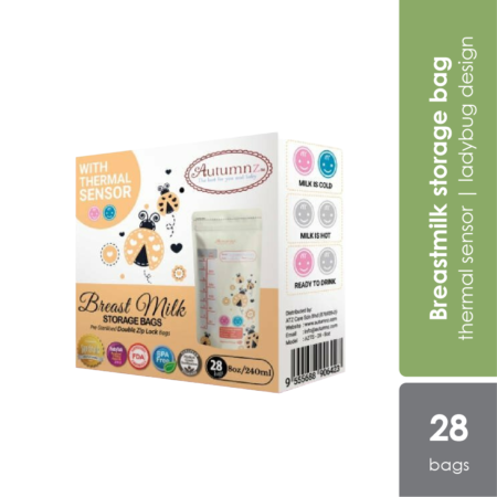 Double ZipLock Breastmilk Storage Bag 240ml | Thermal sensor