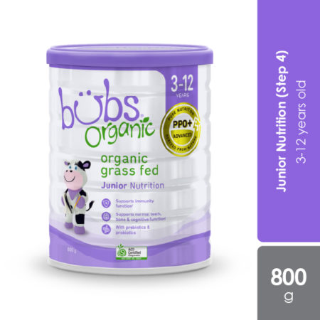 Bubs Organic Grass Fed Junior Nutrition S4 800g