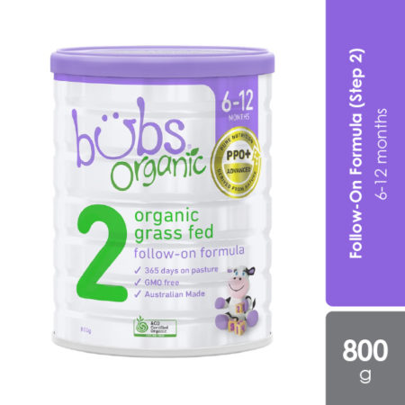 Bubs Organic Grass Fed Follow-On Milk Formula S2 800g