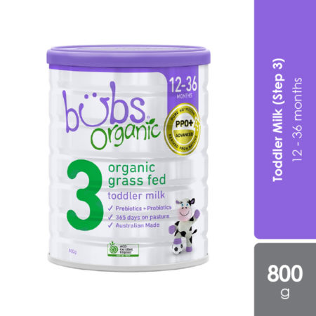 Bubs Organic Grass Fed Toddler Milk 800g