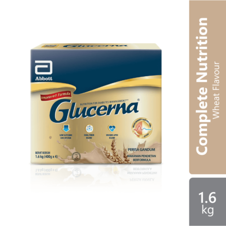 Abbott Glucerna Gold Wheat BiB 1.6kg (400g x 4) | Diabetes Specific Formula