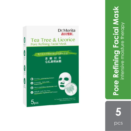 Dr.Morita Tea Tree & Licorice Acne & Pore Refining Facial Mask 5S